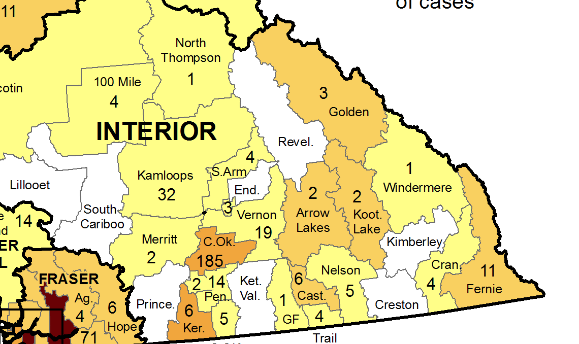 New COVID-19 cases for Kootenay Boundary continues to decrease
