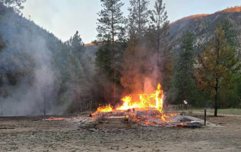 Two more churches go up in flames in South Okanagan