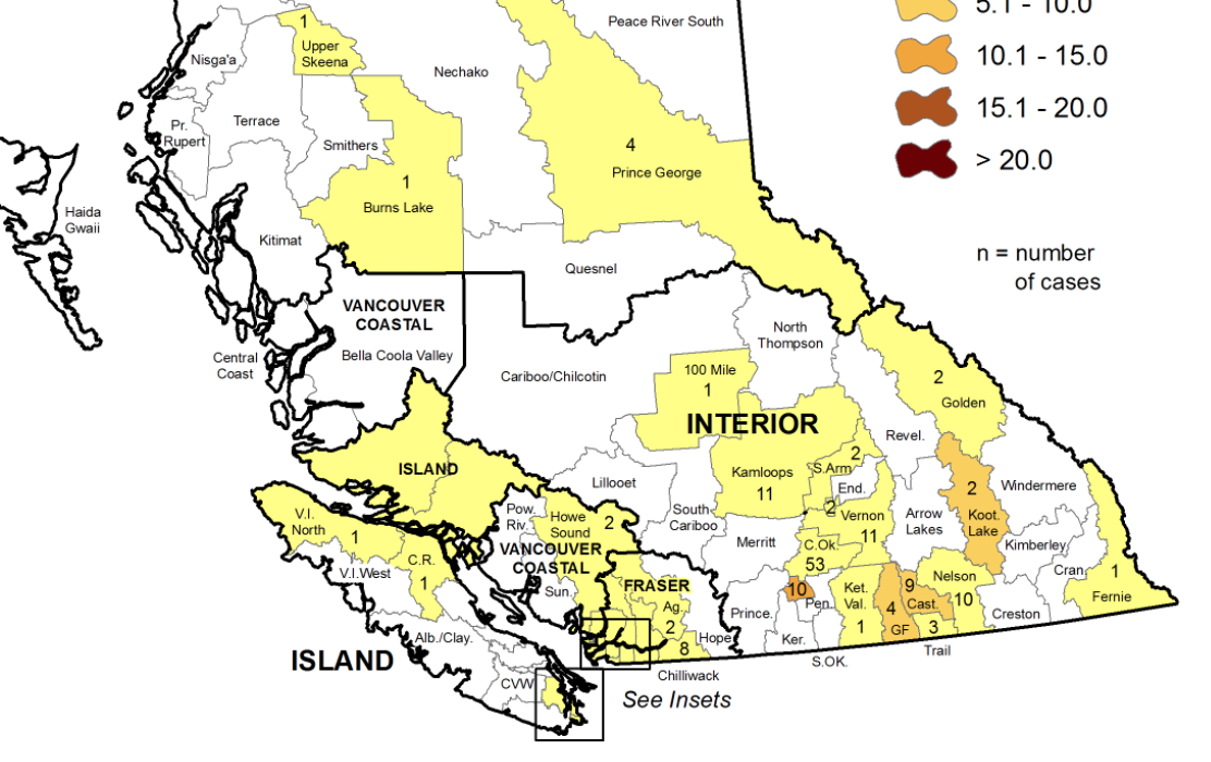 Interior Health declares COVID-19 outbreak at Nelson Jubilee Manor, new cases up in Heritage City