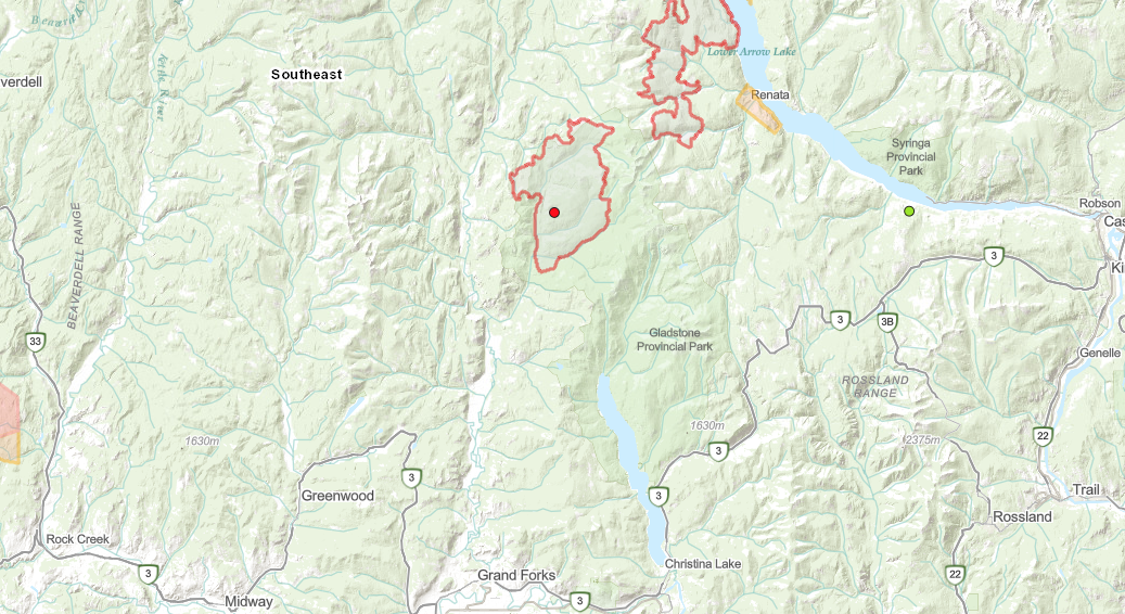 Area restriction for the Gladstone Park wildfire rescinded