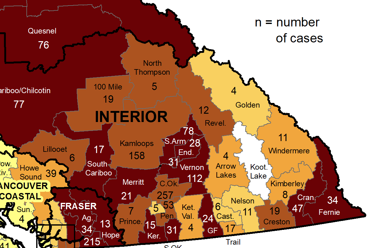 New COVID-19 cases declining in West Kootenay, Boundary regions