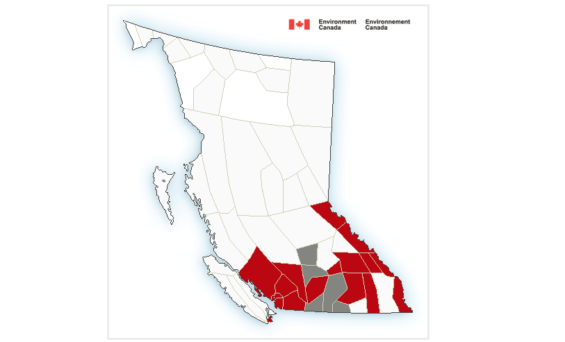 Weather Alerts for Kootenay Lake, Arrow/Slocan Lakes, Boundary regions