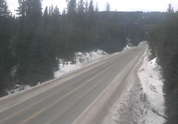 Snowfall Warning for Highway 3 — Paulson Summit to Kootenay Pass