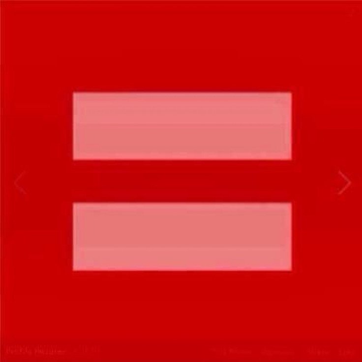 Locals take part in red equal sign movement