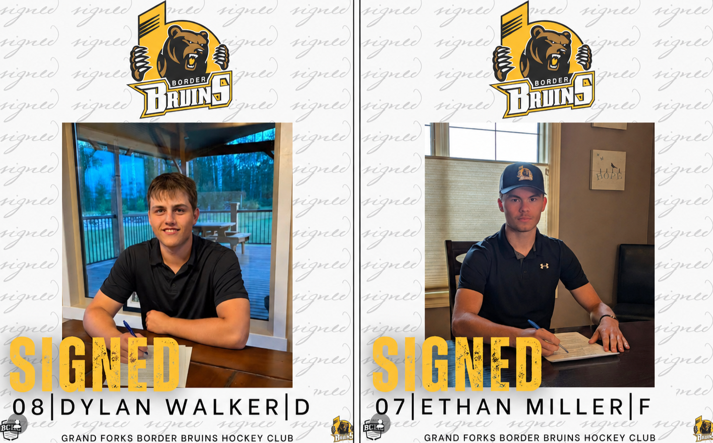Border Bruins add Miller, Walker as roster build continues