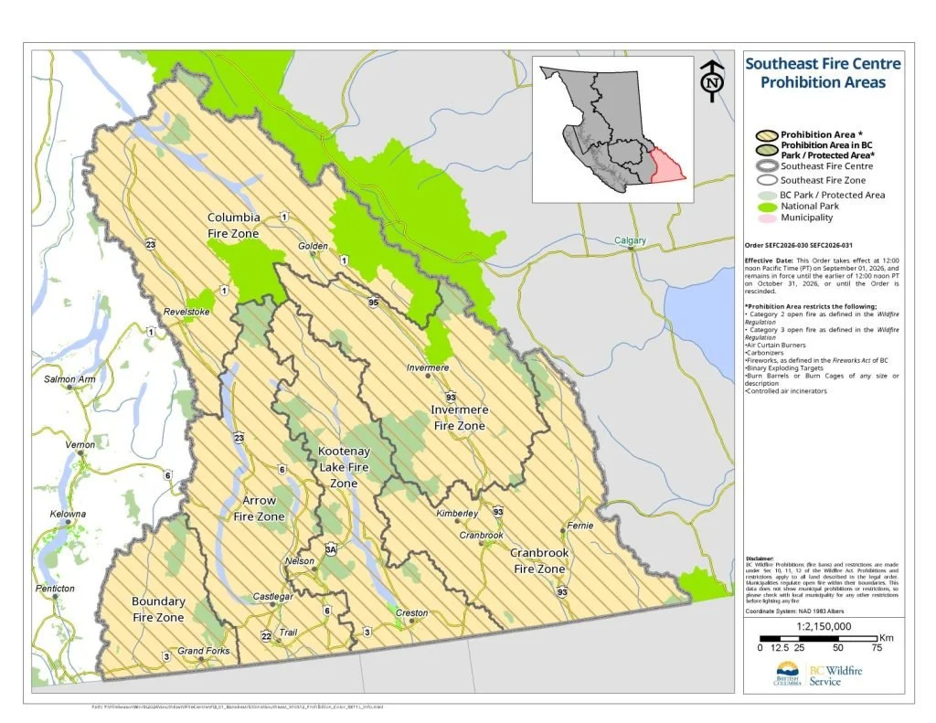 BCWS lifts campfire, ORV restrictions in Boundary; Greenwood ban remains
