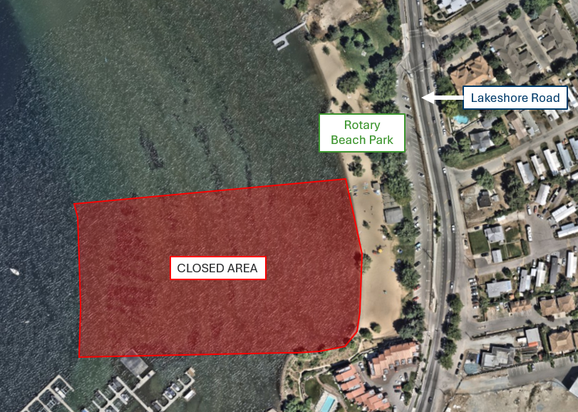 Swimming advisory remains in effect at Kelowna’s Rotary Beach
