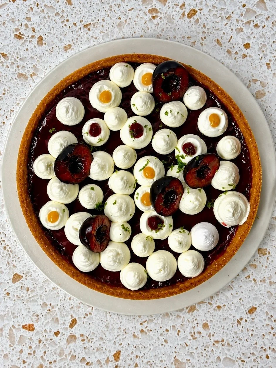 Sunday treat - 🍒 Cherry Tart

#pastry #tart #cherry #frenchpastry
