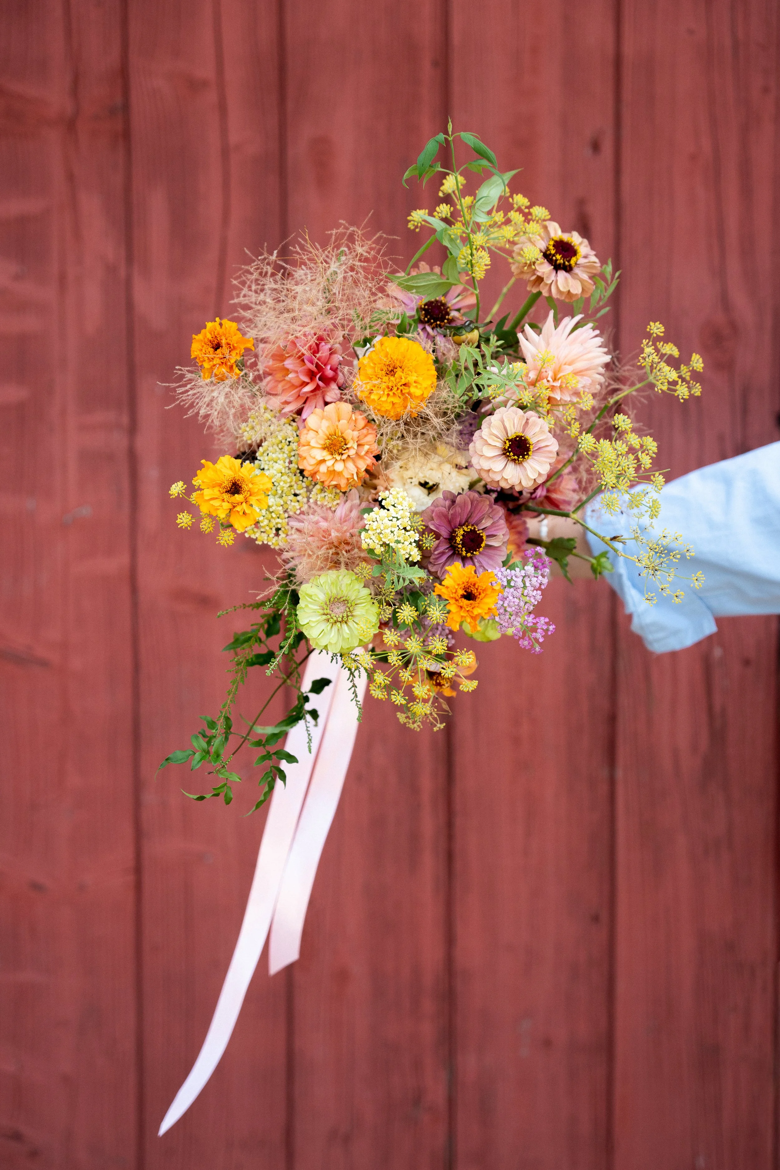 Bouquet de mariée coloré réalisé à Paris