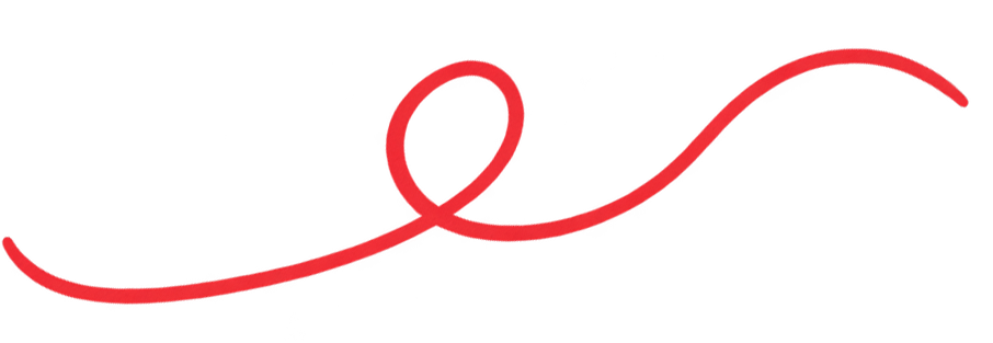 Der Text 'Love is in the air' in schwarzer und roter Handschrift auf weißem Hintergrund.