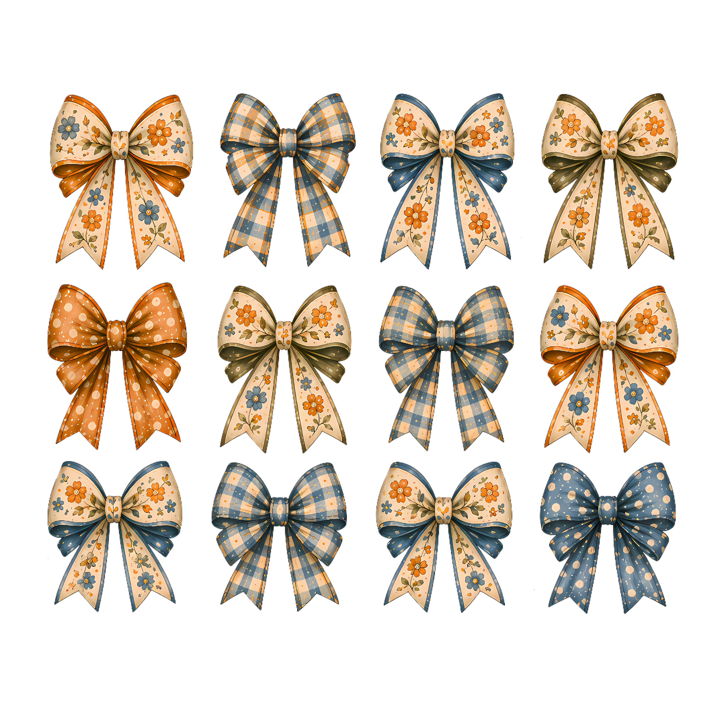 Charming Custom Decorative Bows Set