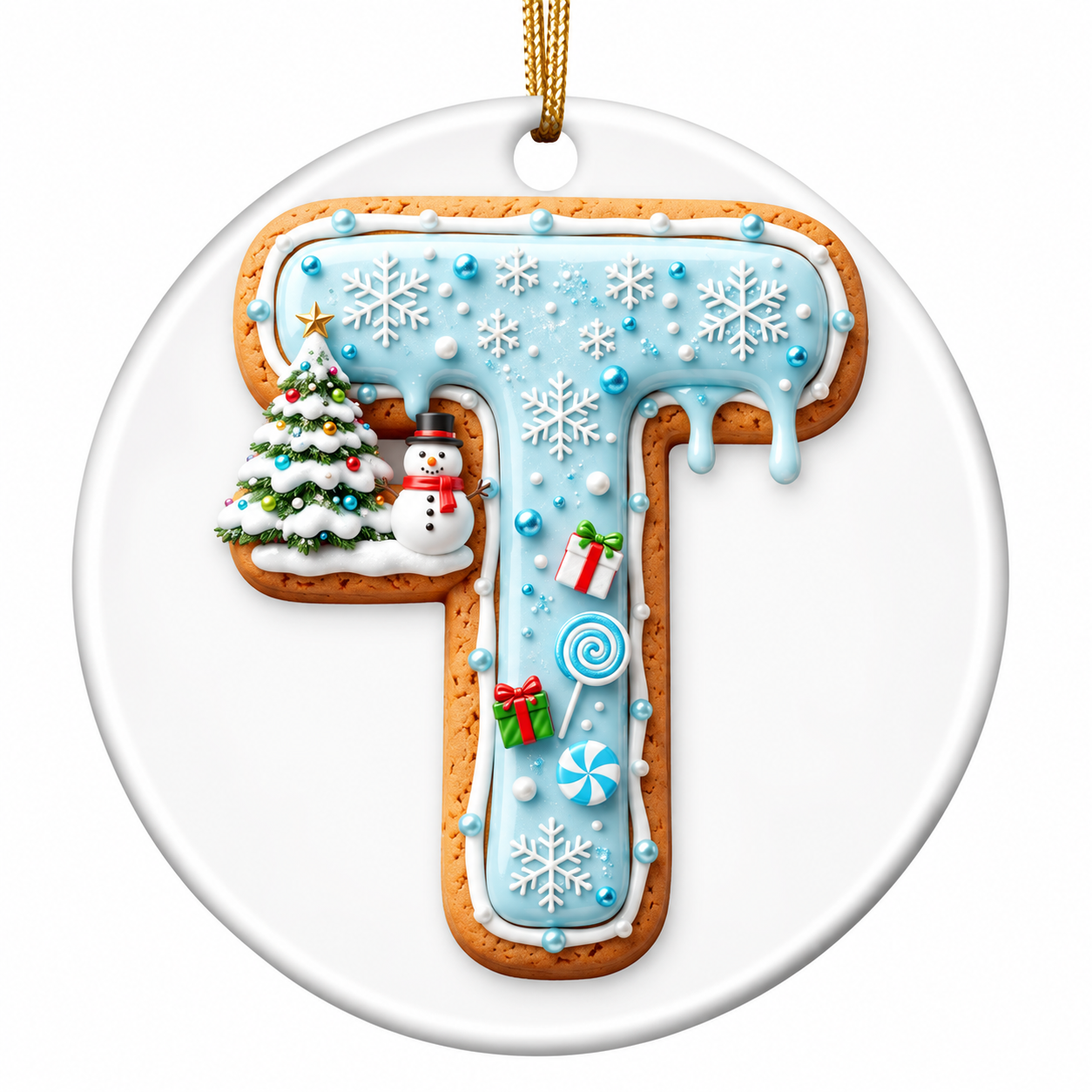 "T is for" Ornament