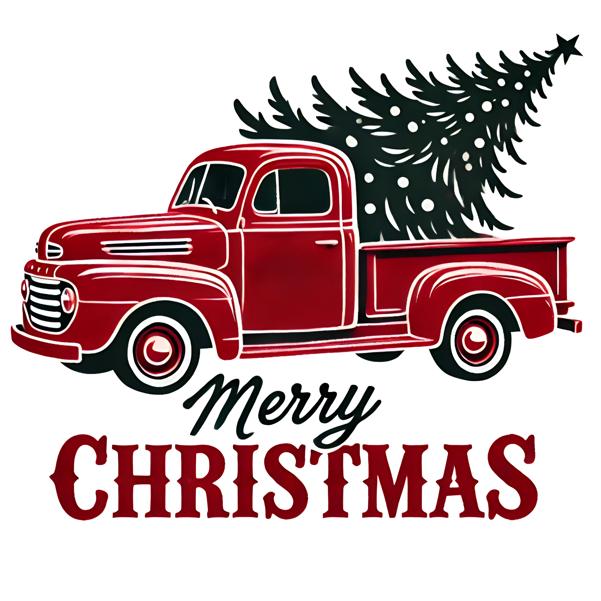 Vintage Christmas Truck Design