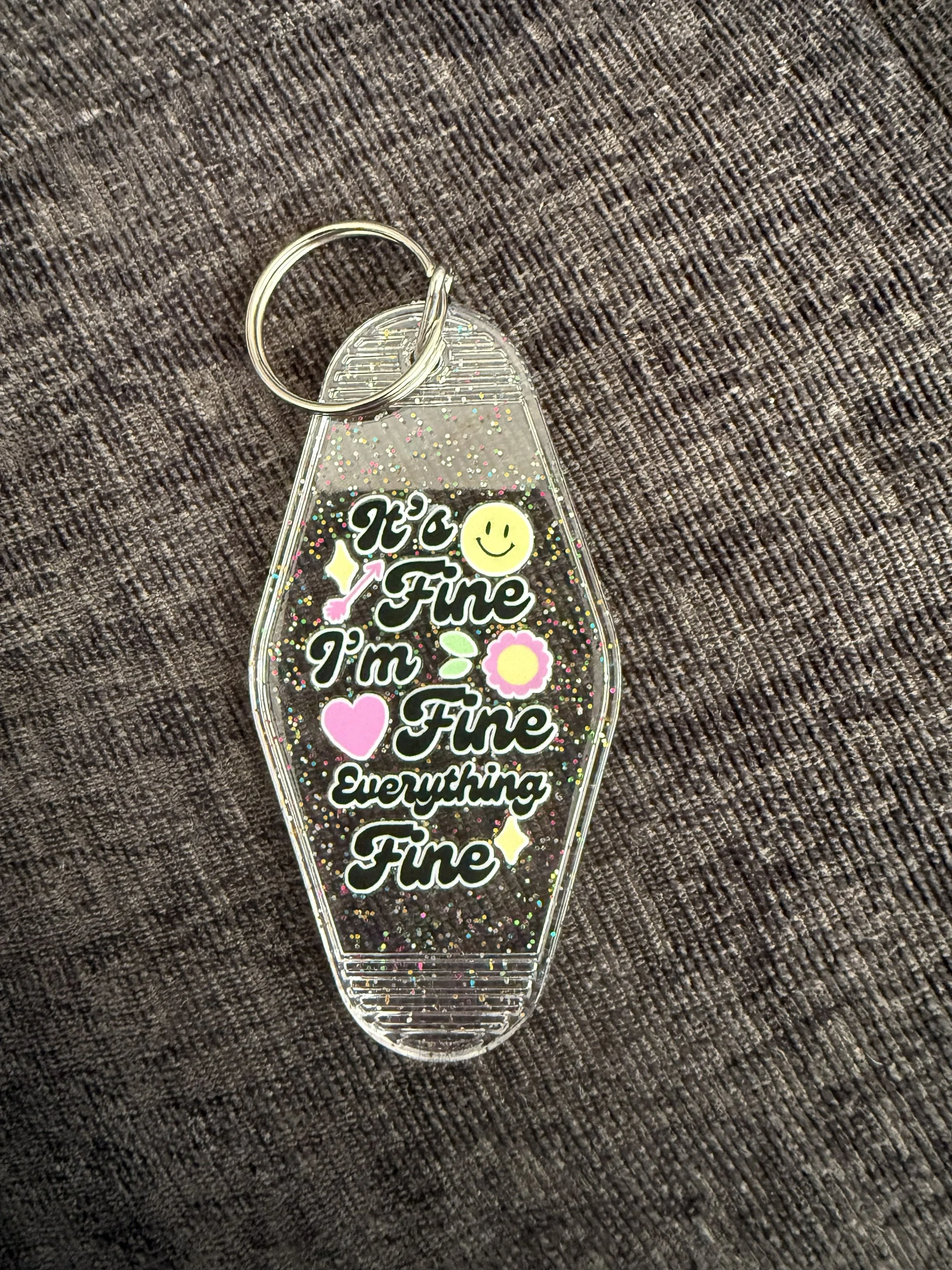 Sparkling Positivity Keychain