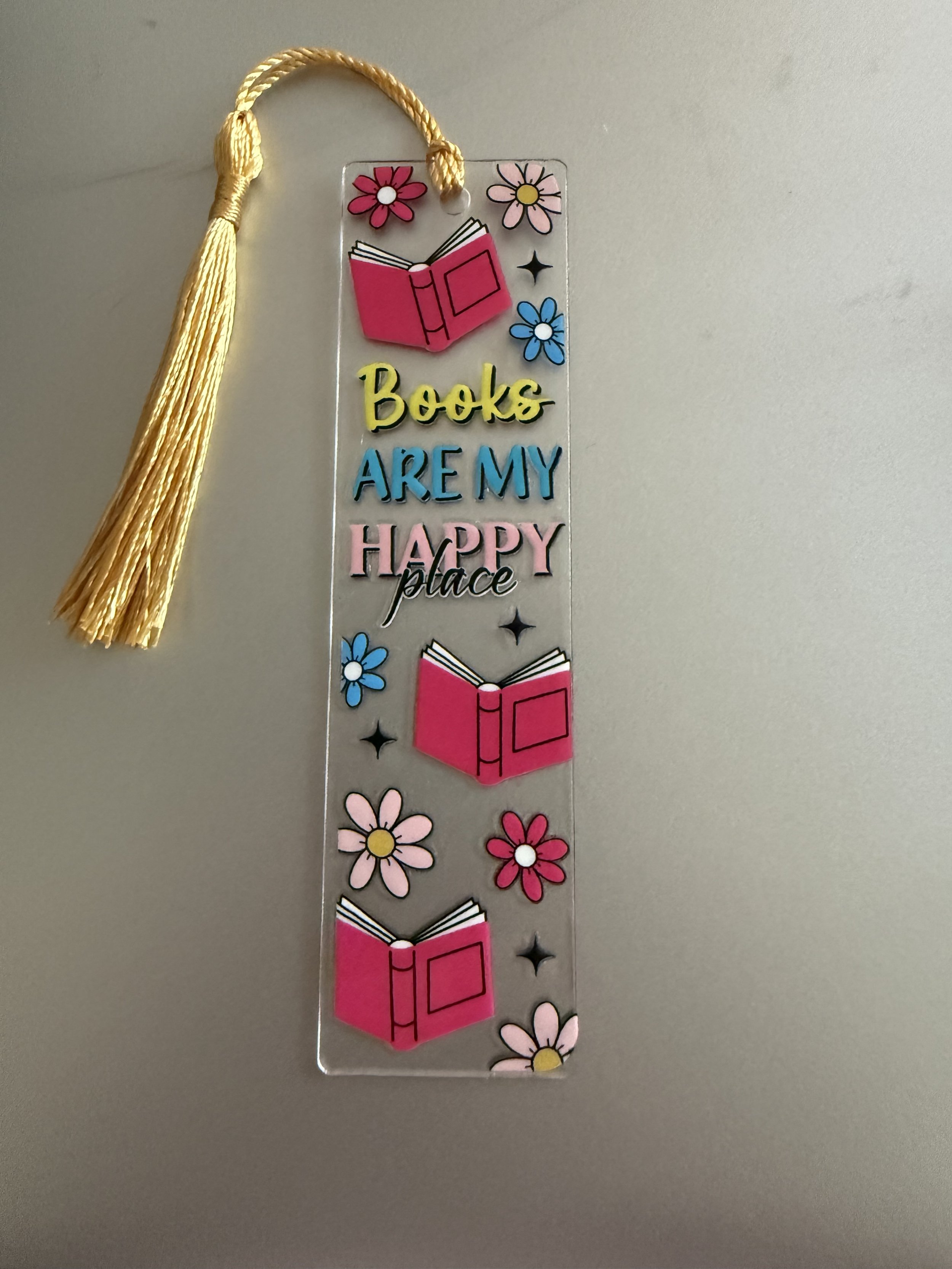 Books Are My Happy Place Bookmark