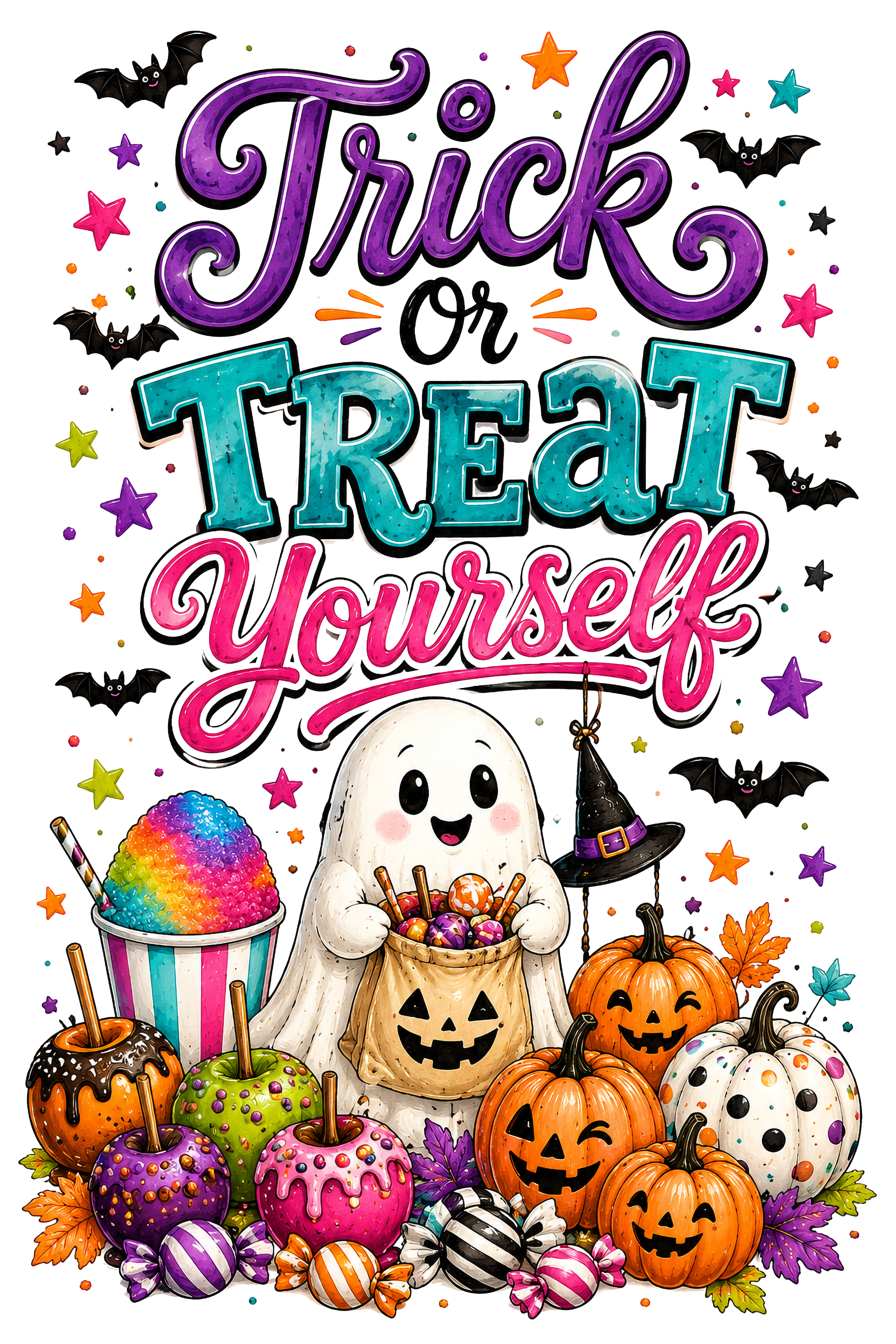 'Trick or Treat Yourself' Custom Halloween Design