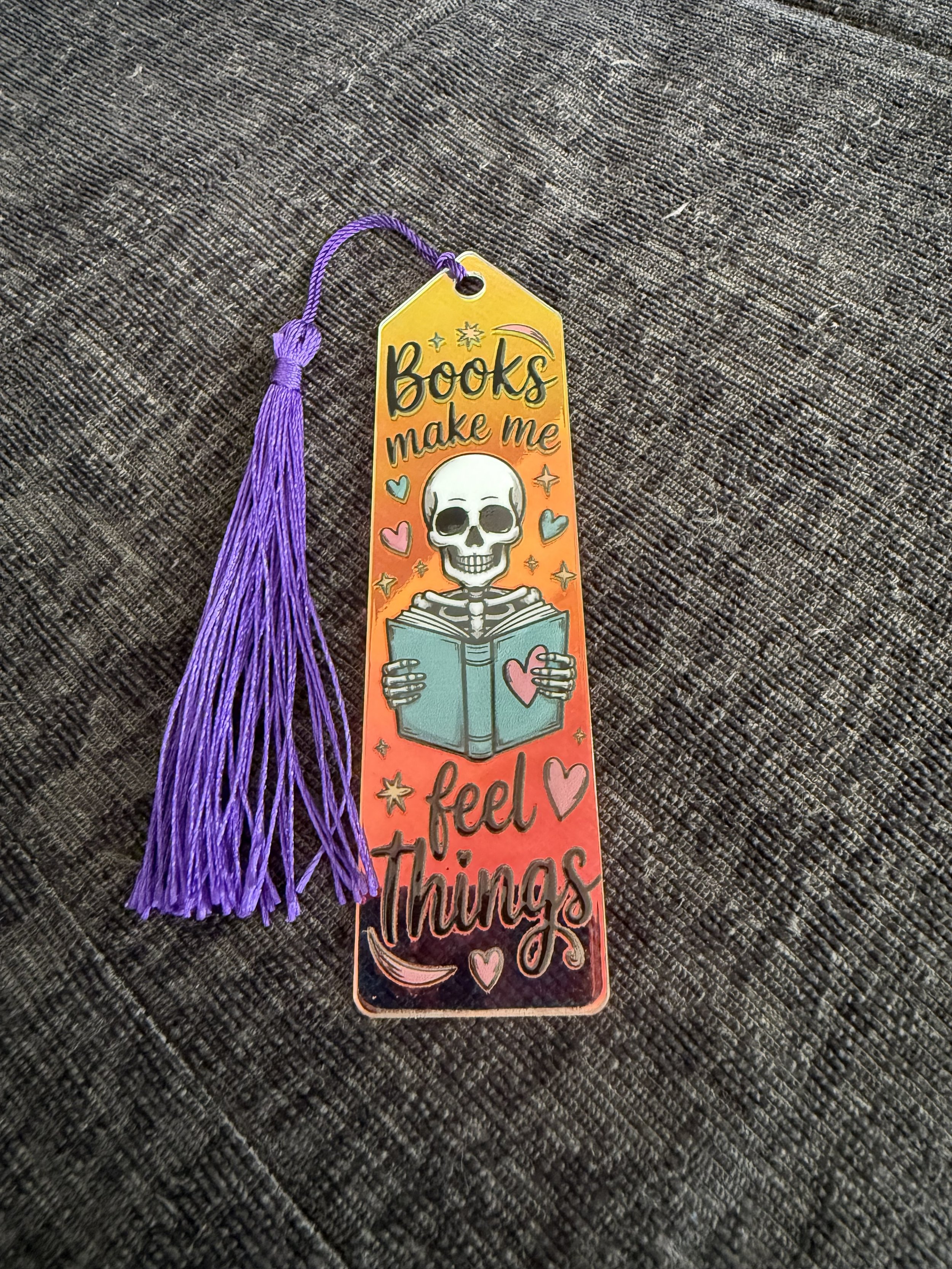 Iridescent Skeleton Bookmark