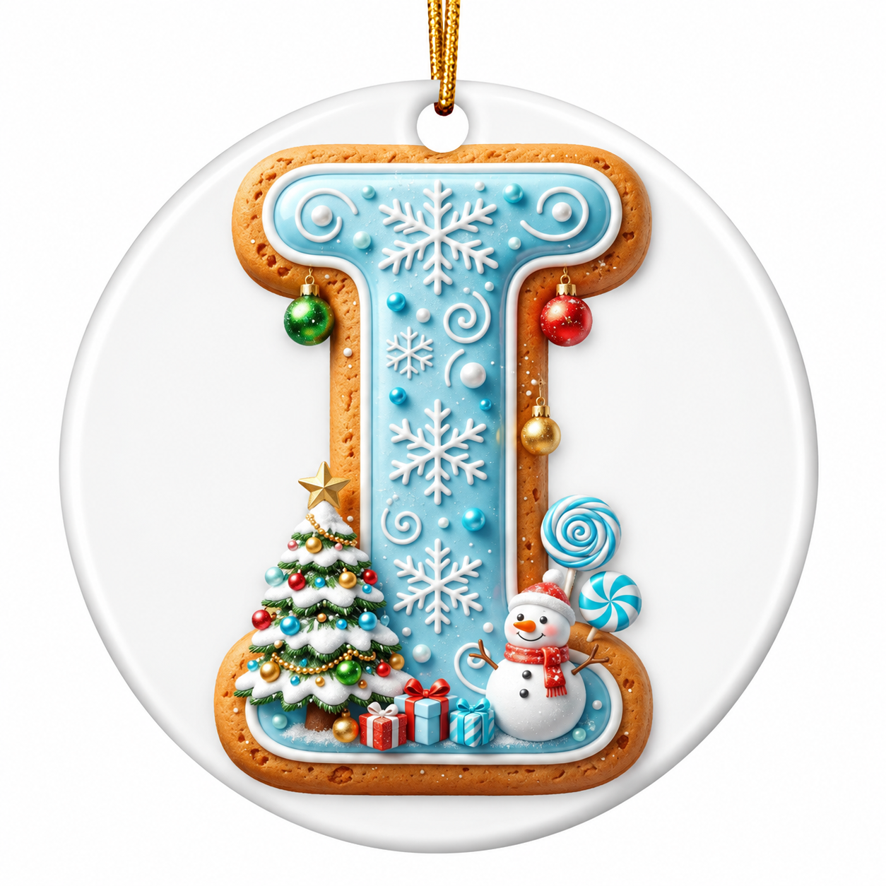 "I is for" Ornament