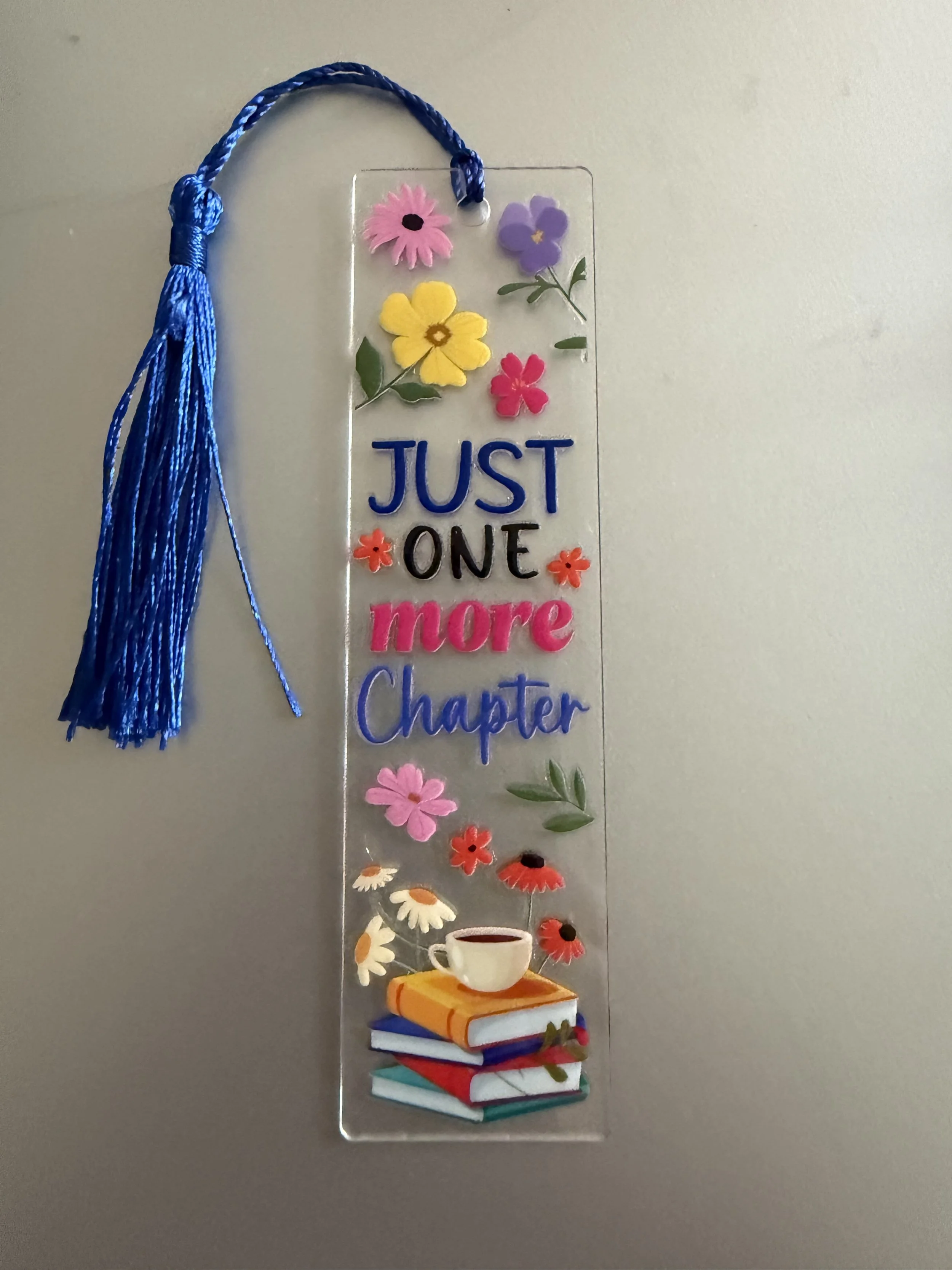 Inspirational Floral Bookmark with Tassel