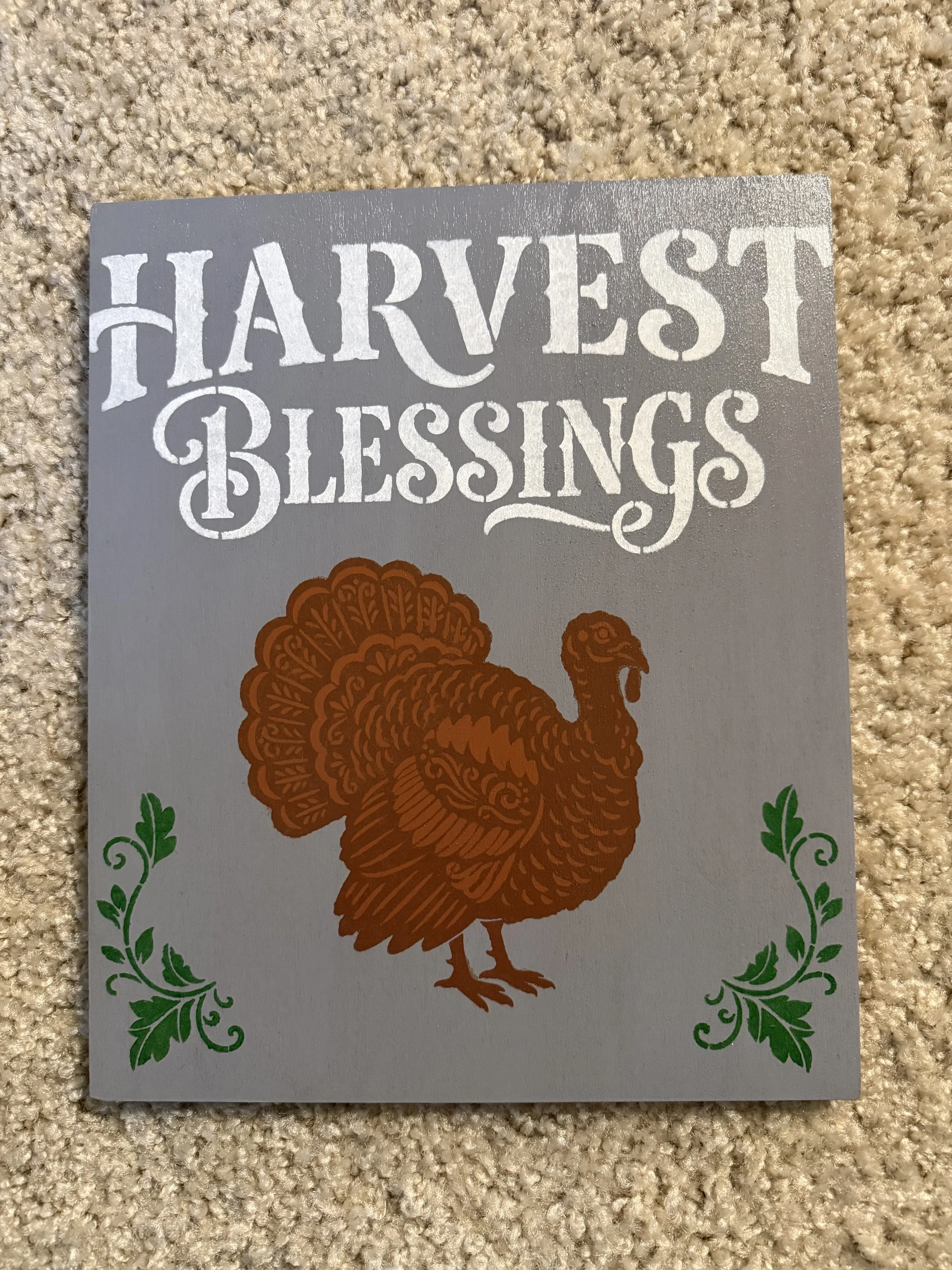 Harvest Blessing Sign