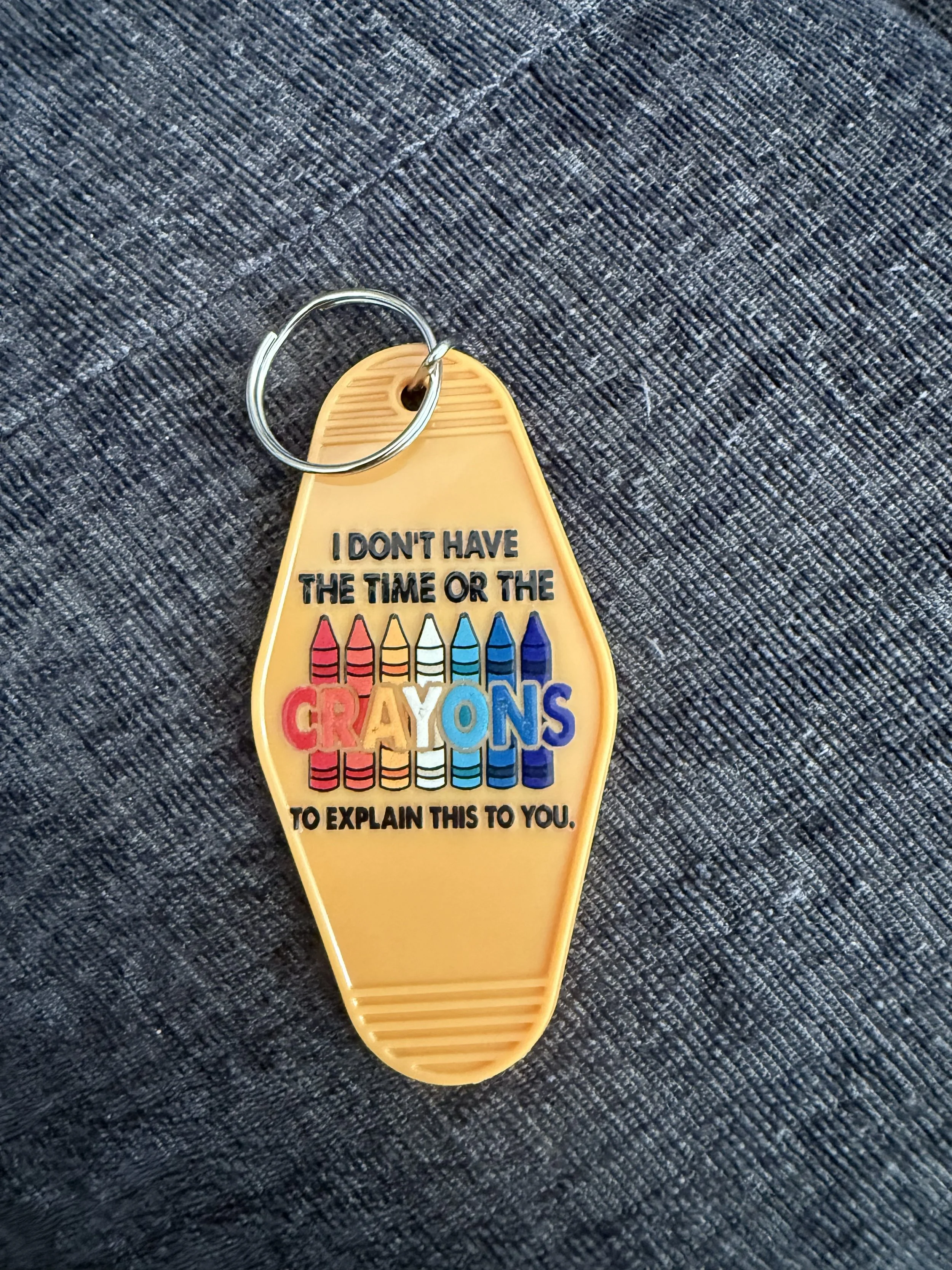Crayon Humor Keychain