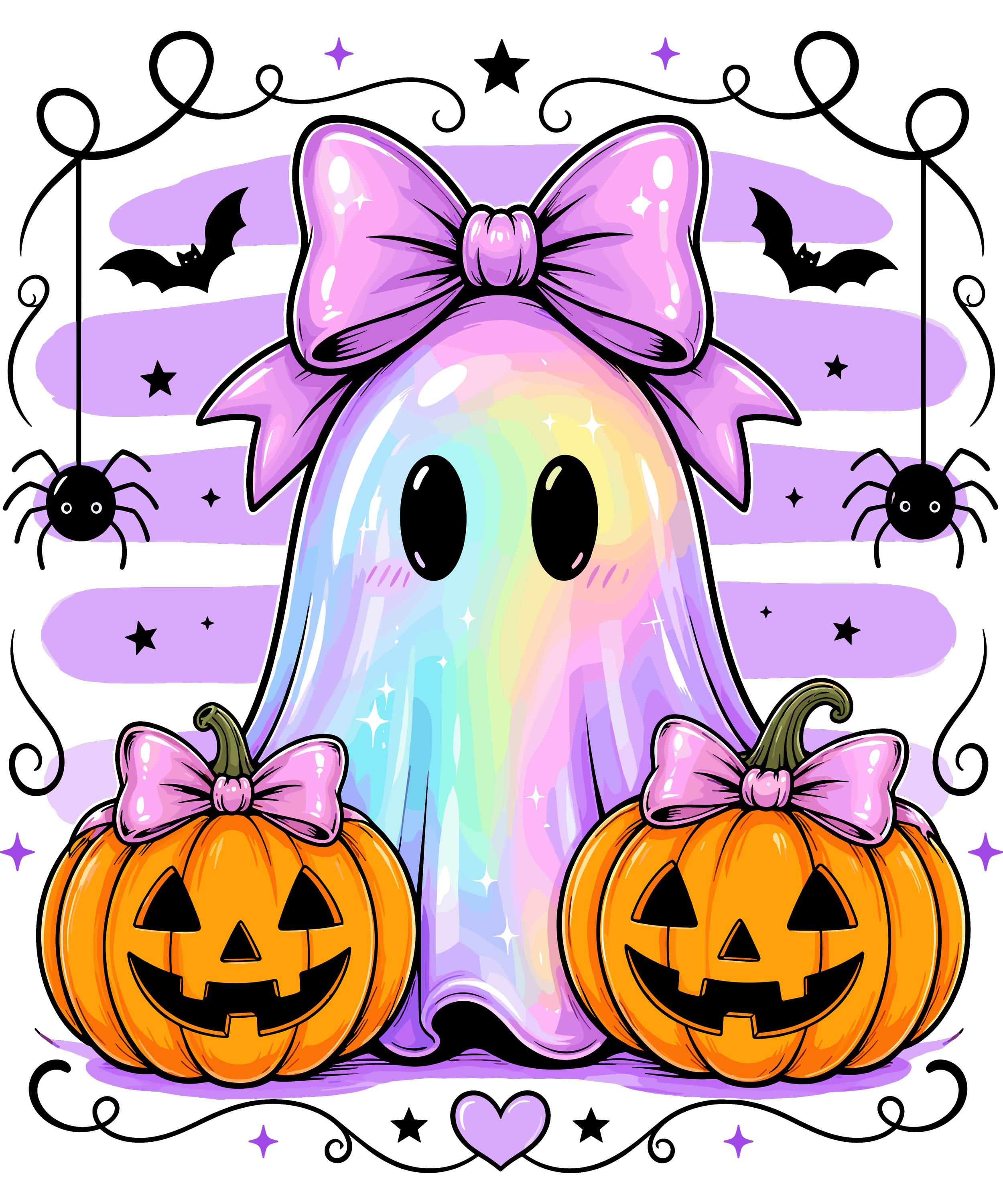 Whimsical Halloween Ghost Design