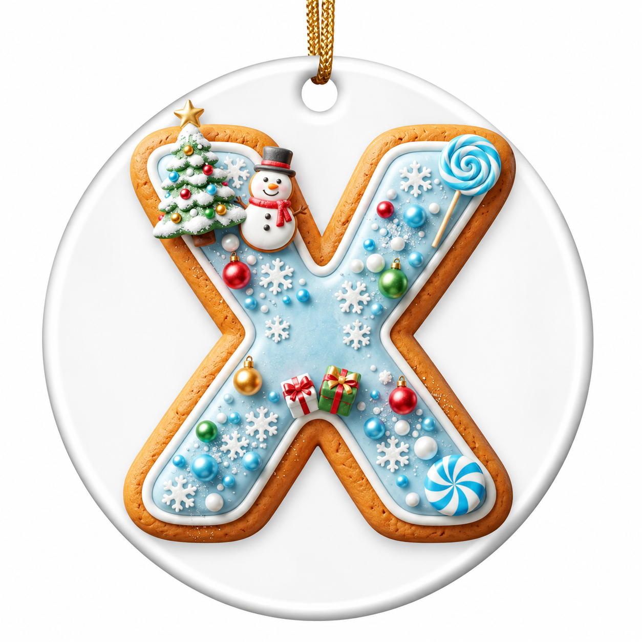 "X is for" Ornament