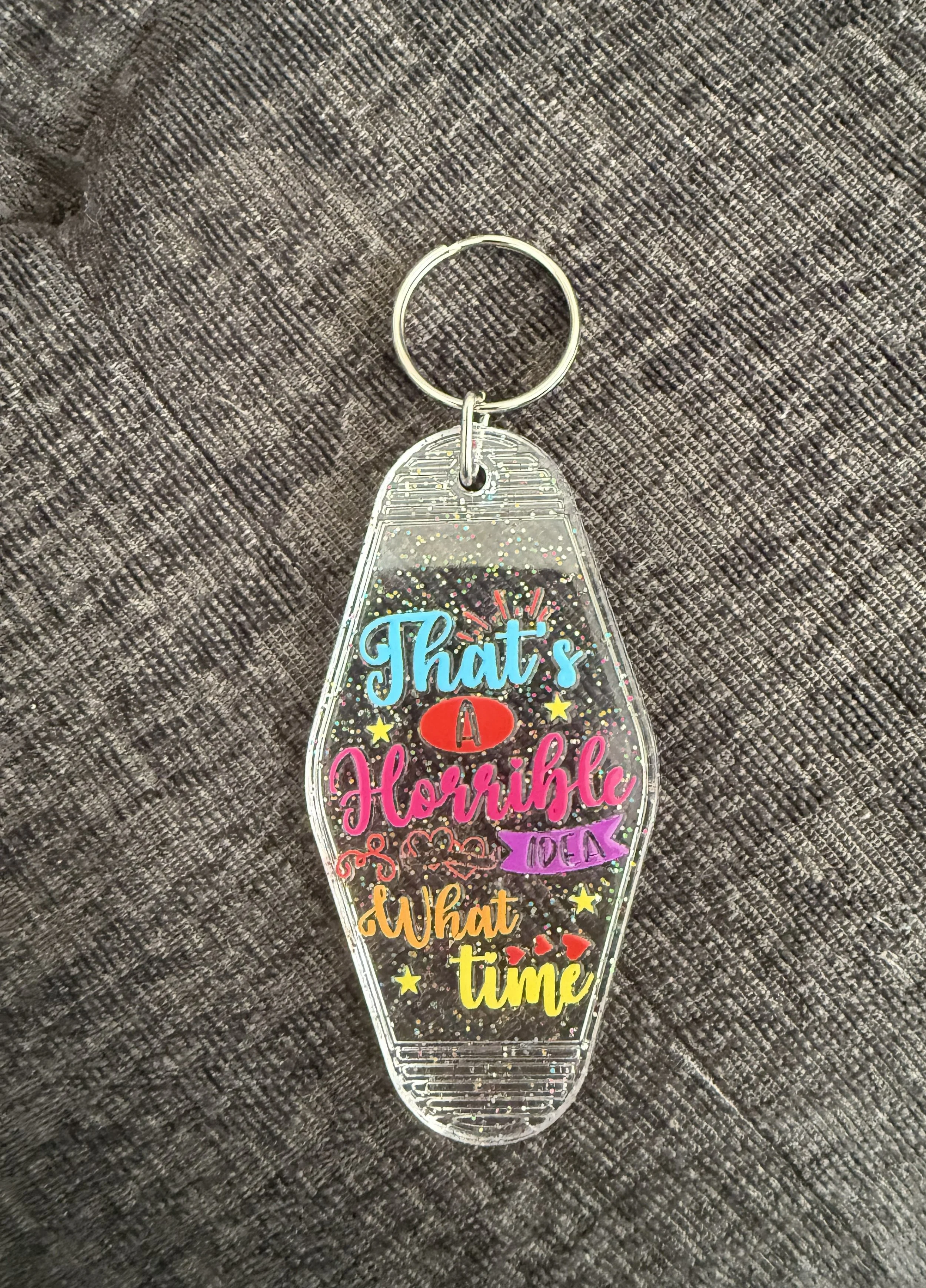 Quirky Vintage-Inspired Keychain