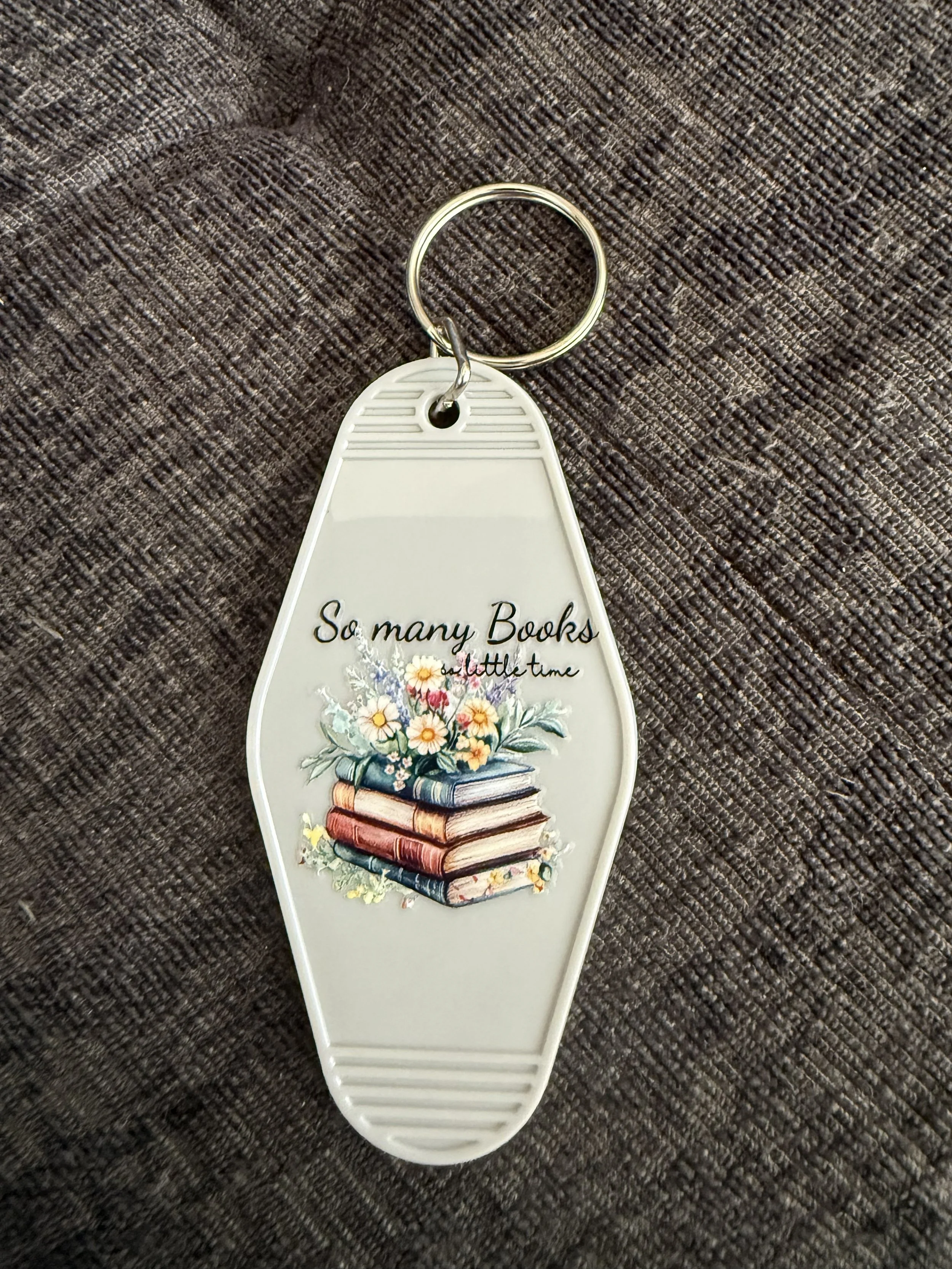 Literary Charm Keychain
