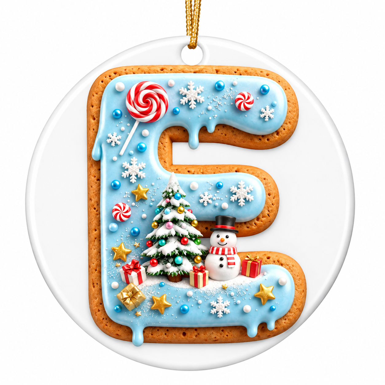 "E is for" Ornament