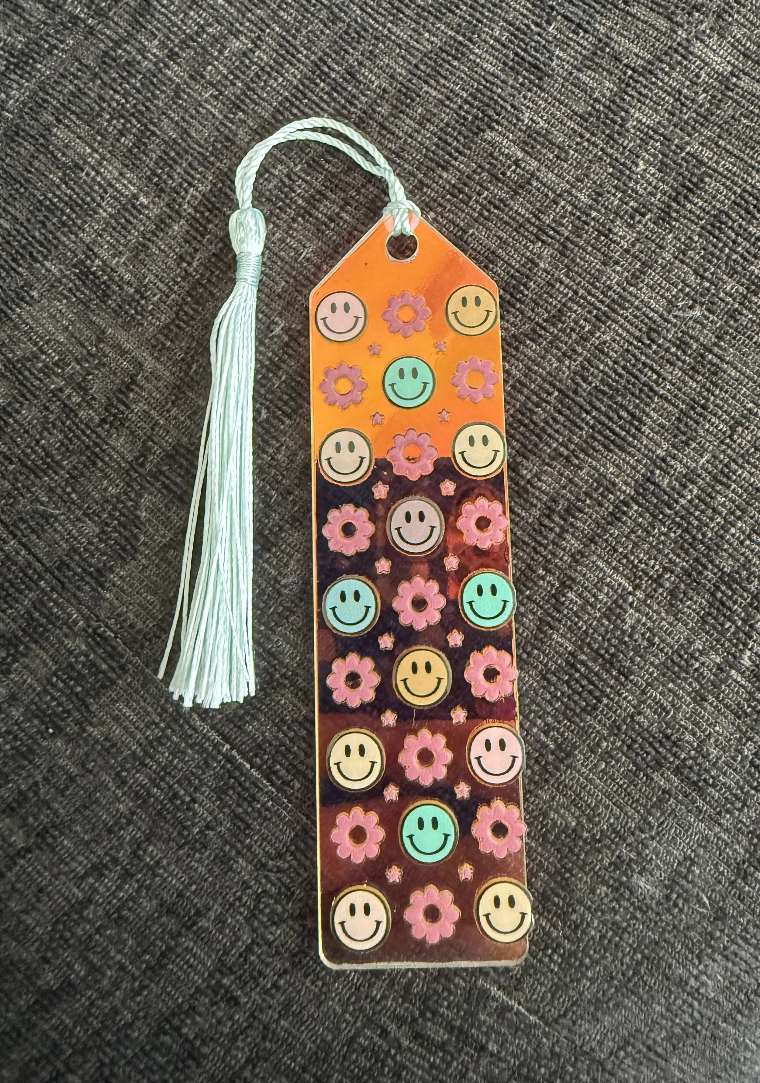 Smiley & Bloom Tassel Bookmark