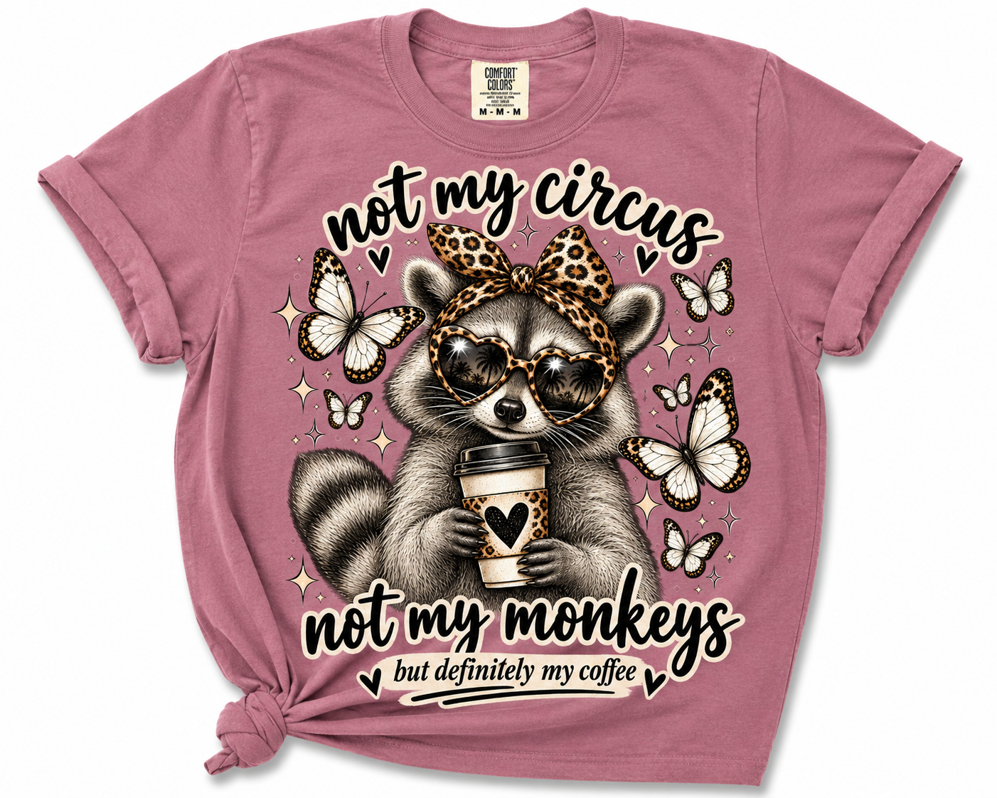 Quirky Raccoon Coffee Design