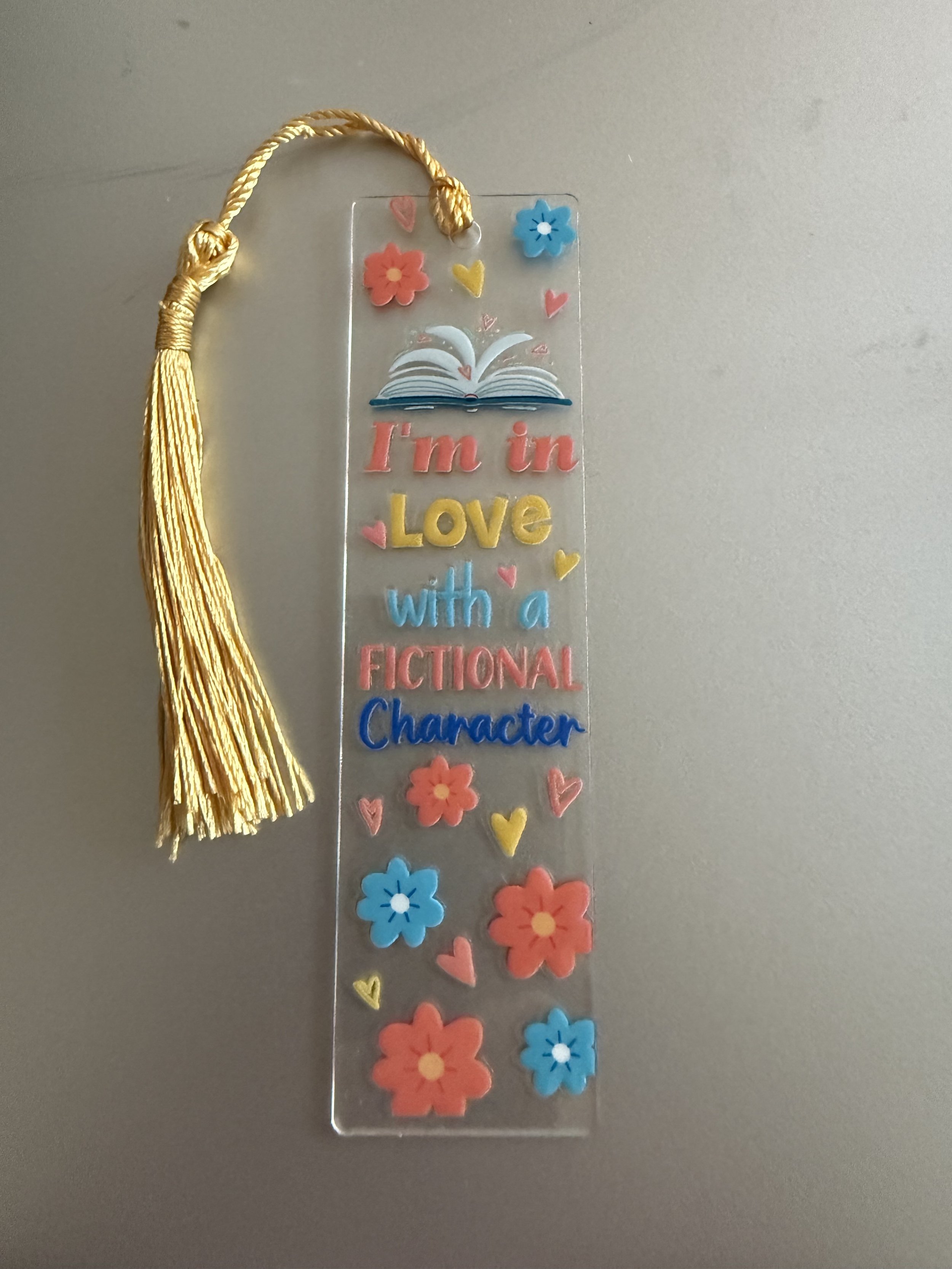 Floral Fictional Character Bookmark
