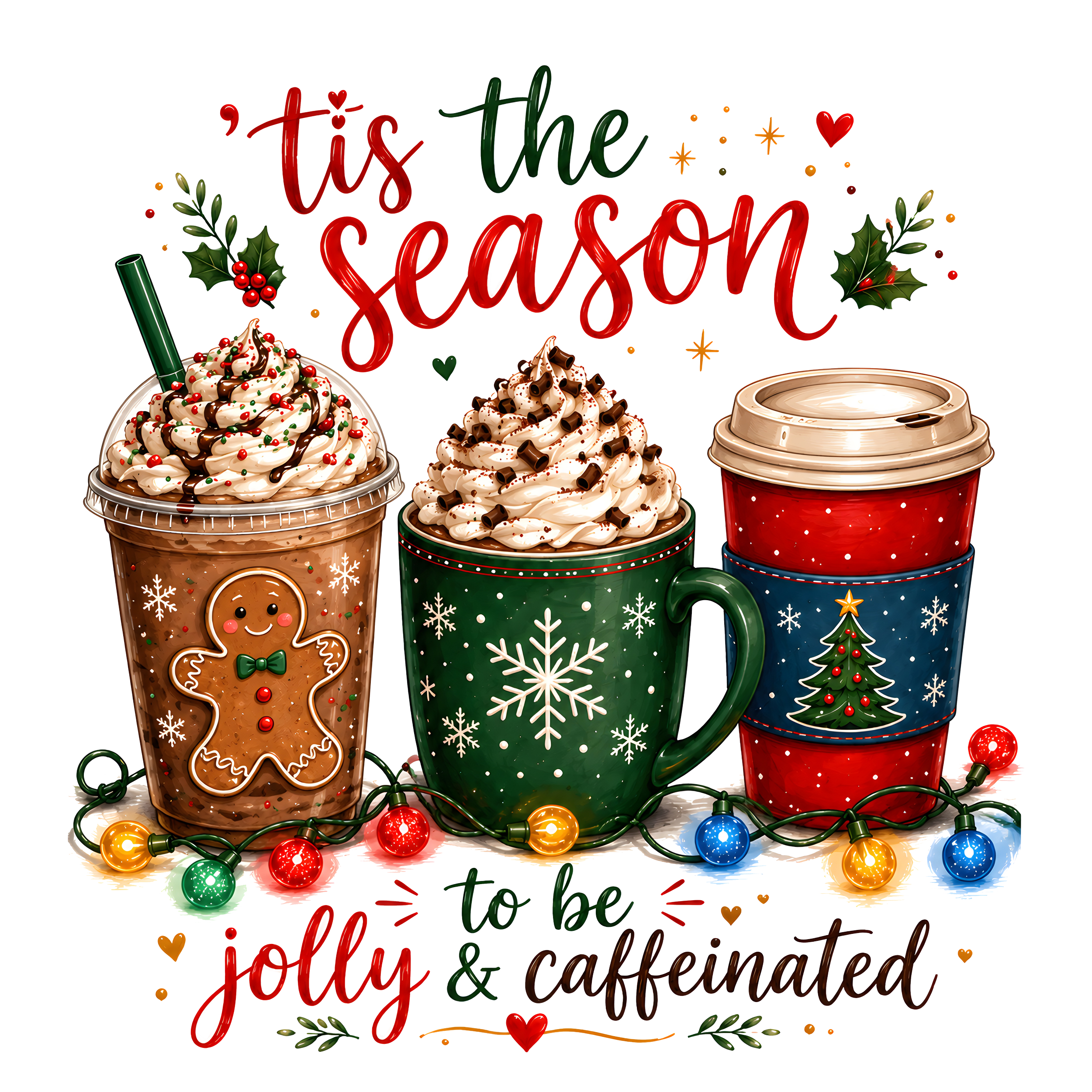 Custom Holiday Coffee Cup Design