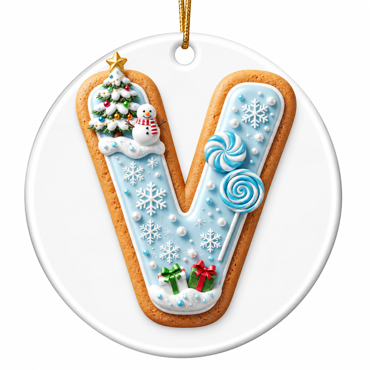 "V is for" Ornament