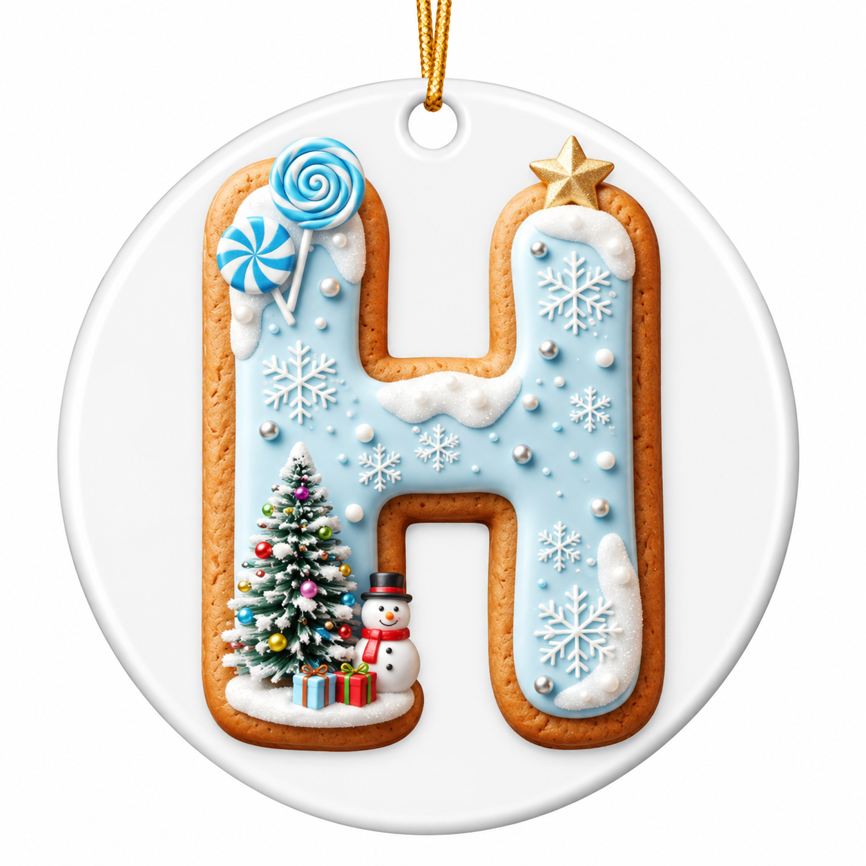 "H is for" Ornament