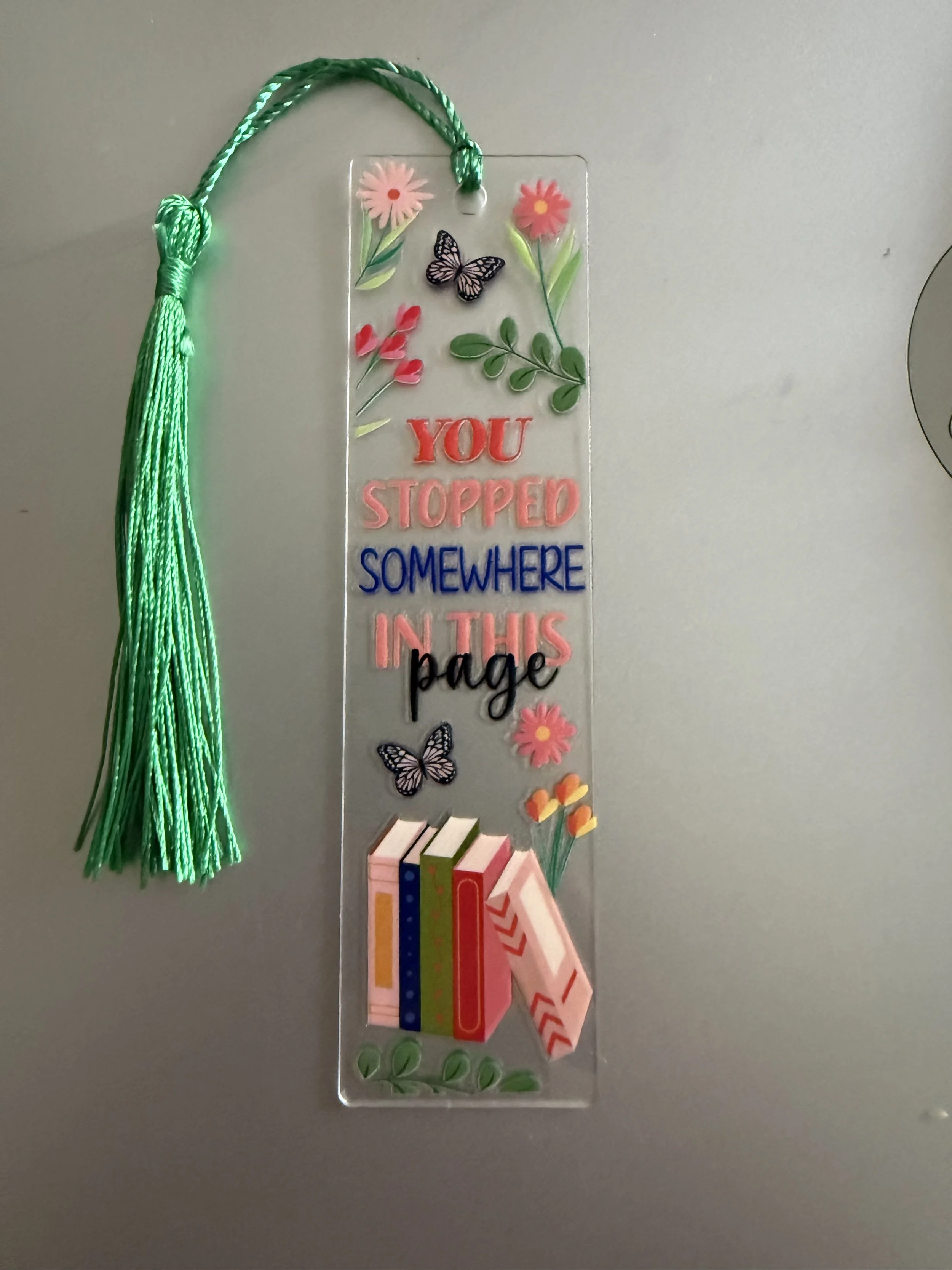 Whimsical Floral Tassel Bookmark