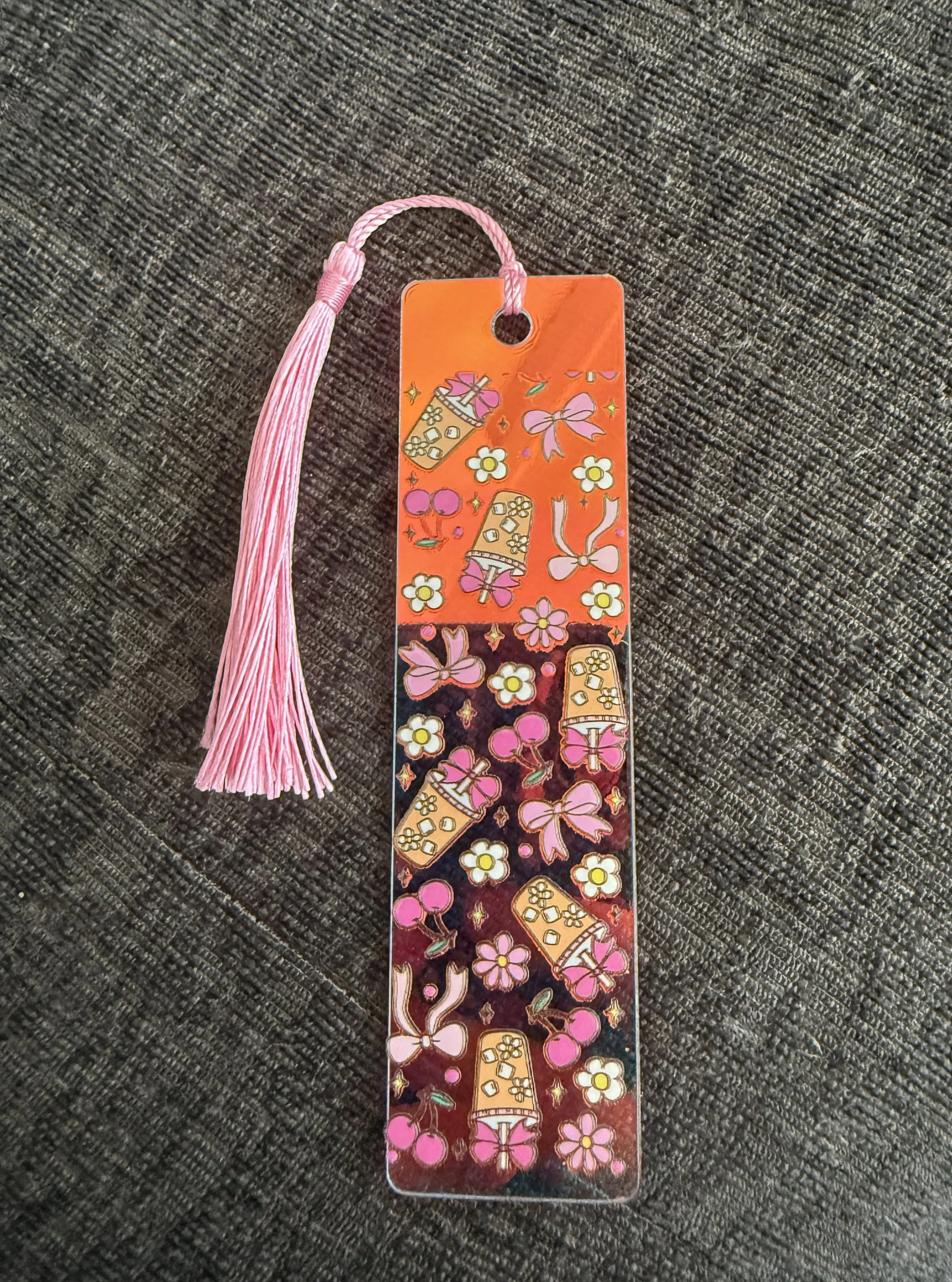 Vibrant Illustrated Bookmark with Tassel