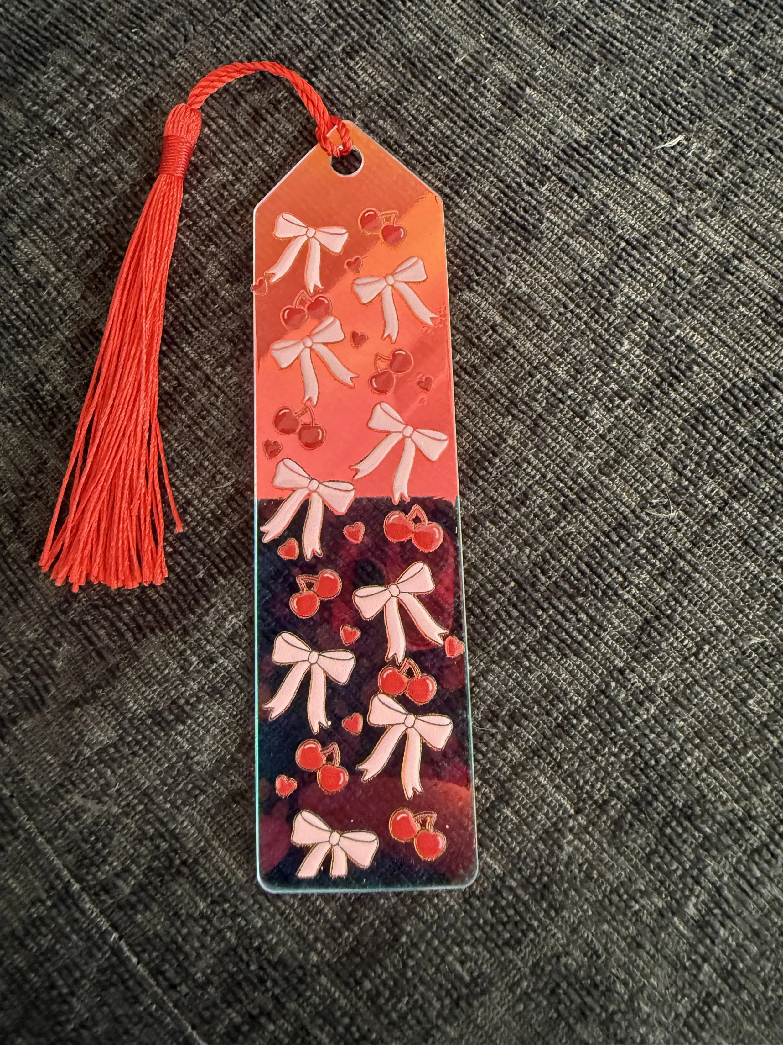 Enchanted Iridescent Bookmark with Tassel