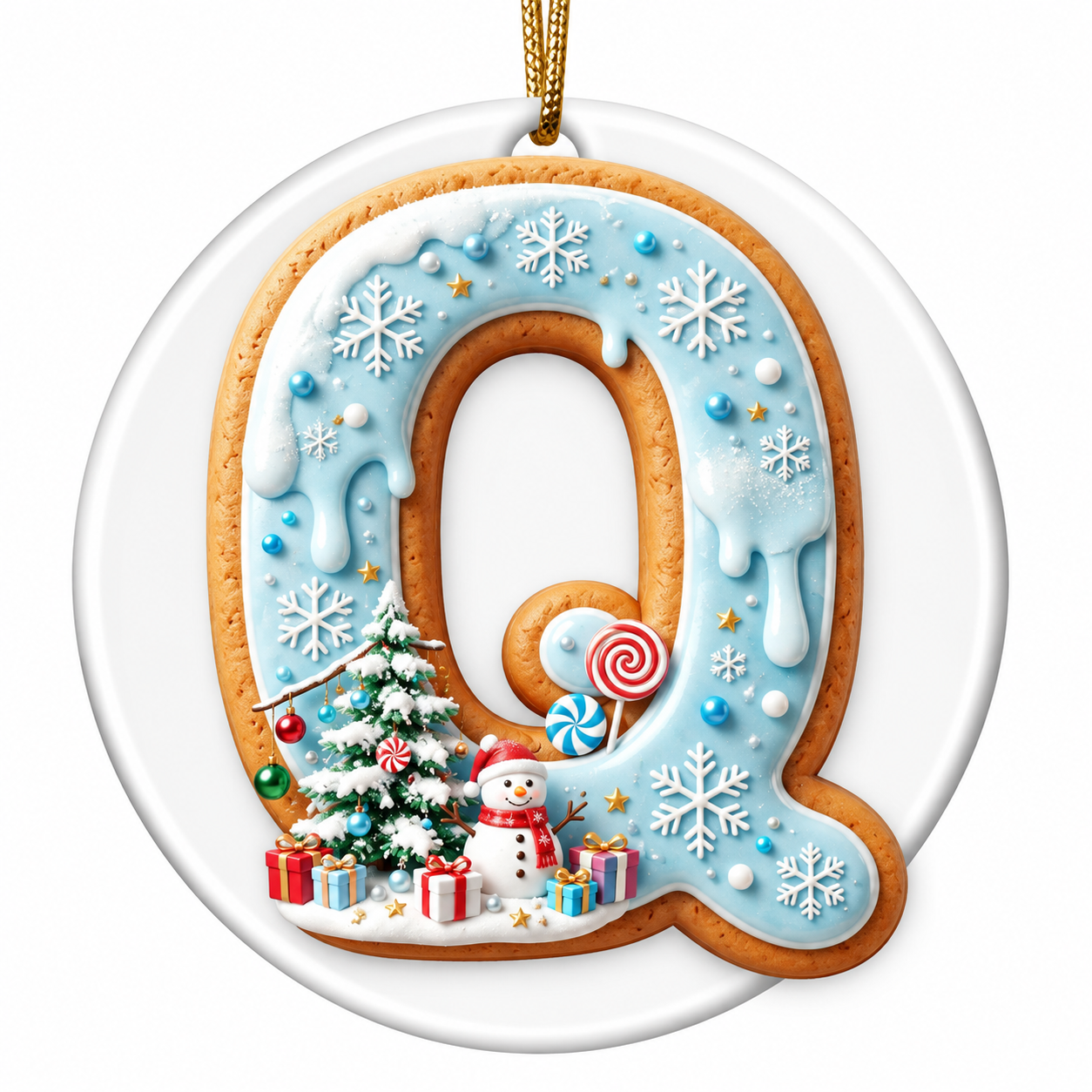 "Q is for" Ornament