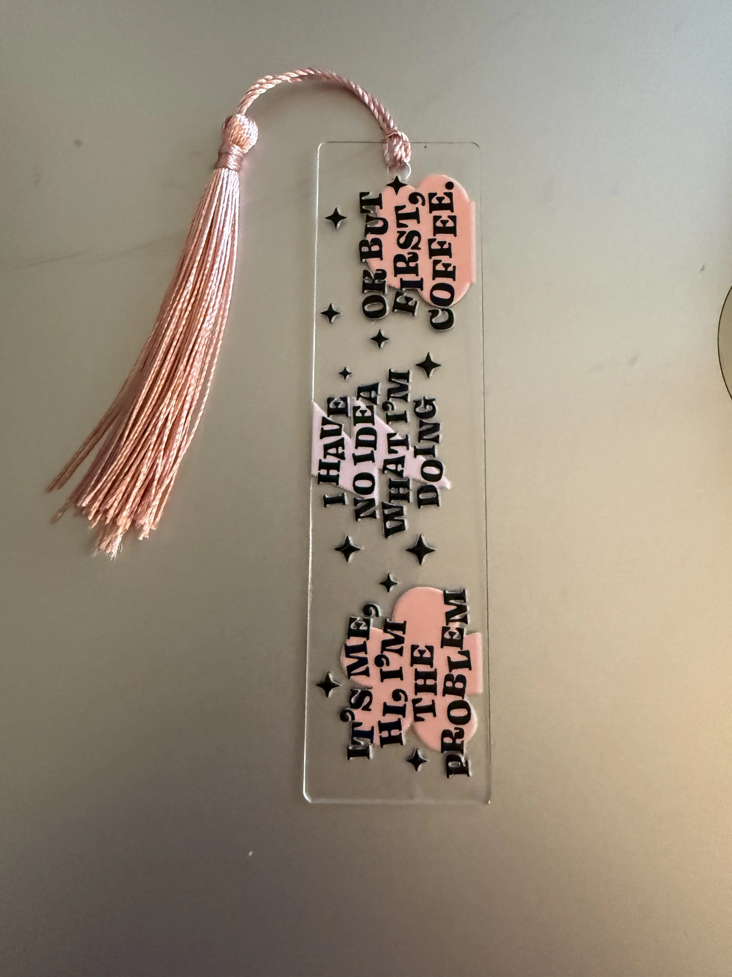 Coffee and Reading Motivational Bookmark