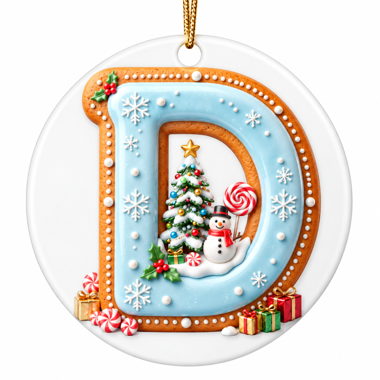 "D is for" Ornament
