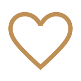 A simple, stylized outline of a heart.