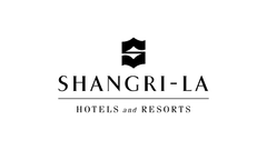 Shangri-La Hotels and Resorts logo with mountain and water design