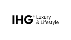 Logo of IHG, International Hotels Group, featuring the words 'IHG' and 'Hotels & Resorts'.