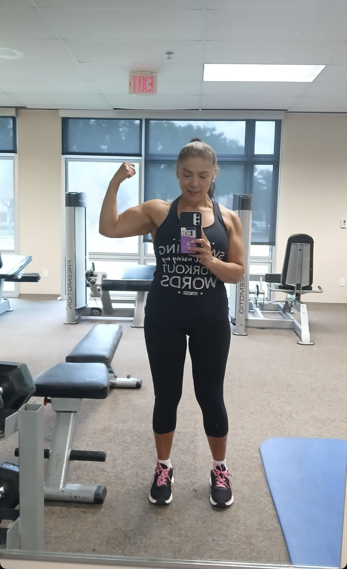 Laura strength training with Body By U Fit in Houston