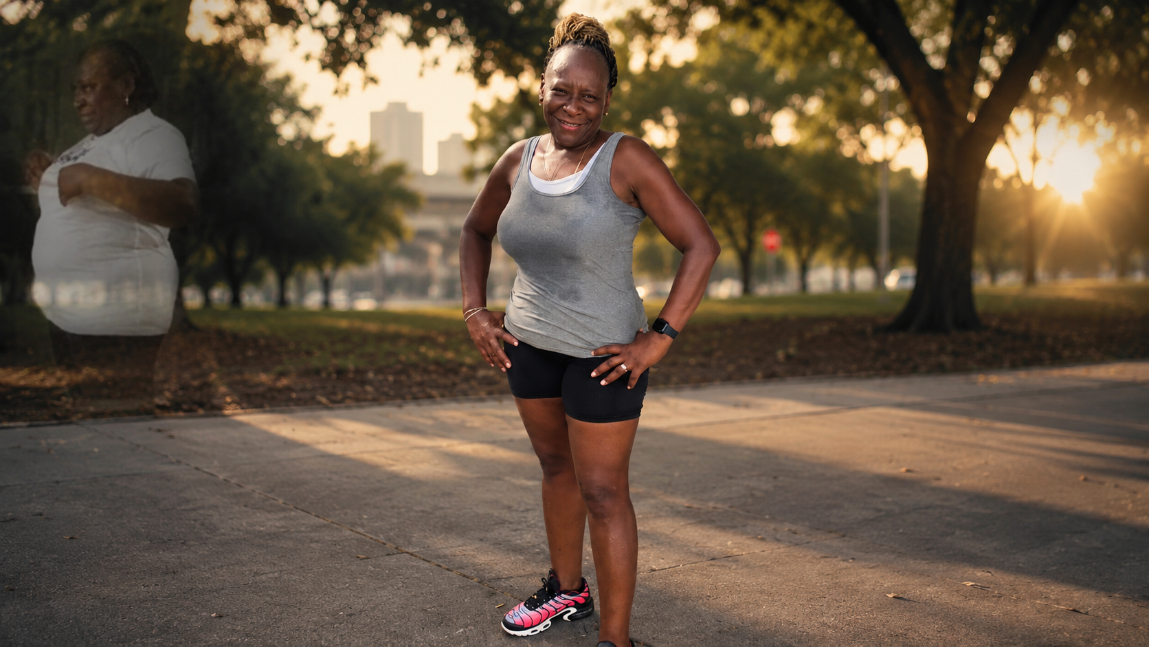 Woman beginning her strength training journey with Body By U Fit in Houston, Texas.