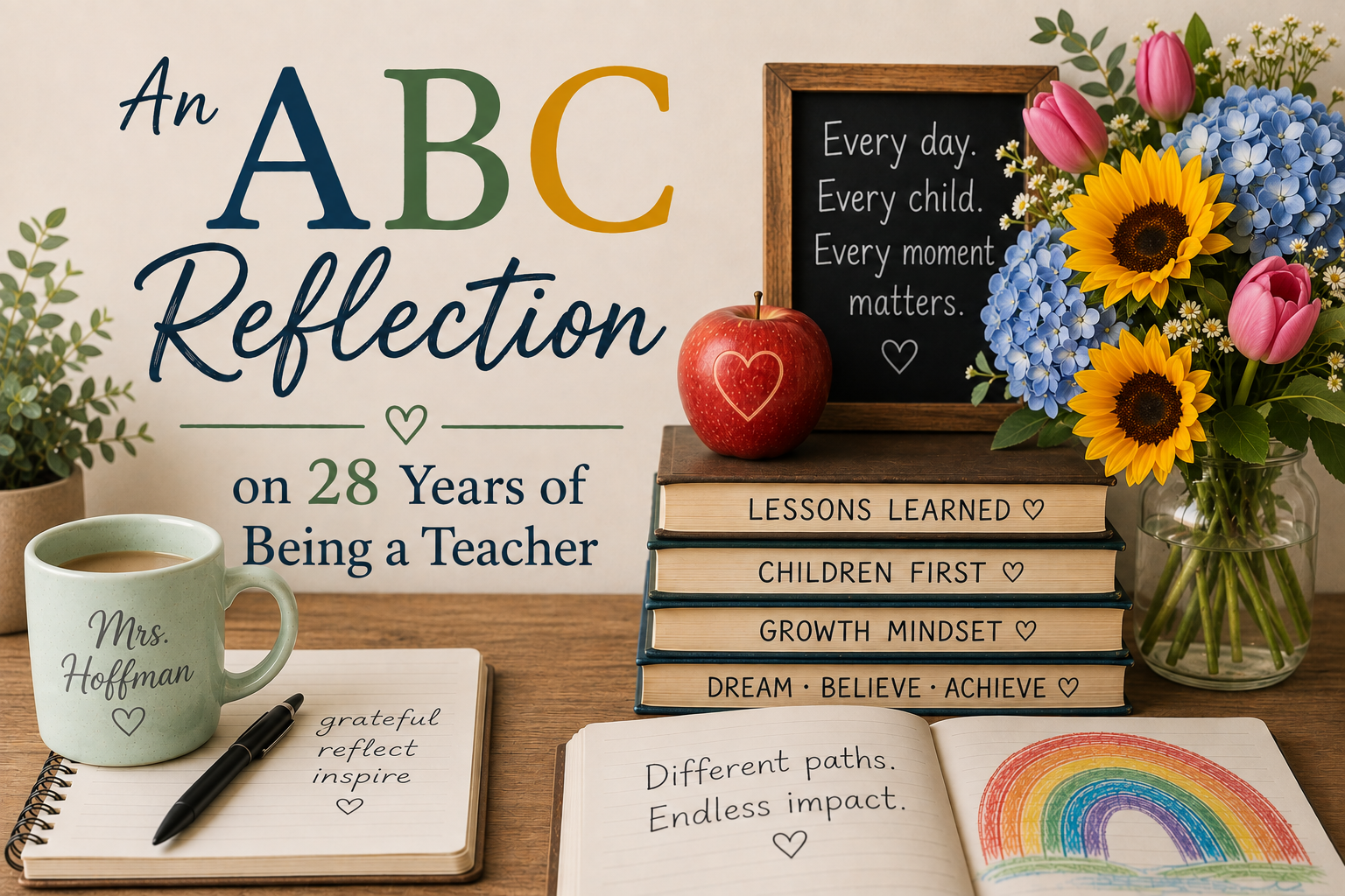 26 Letters…26 Days…28 Years… An ABC Reflection on my Journey in Education 