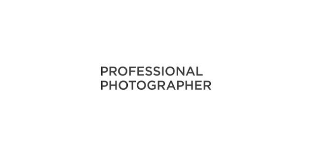 Text reading 'Professional Photographer' on a plain background.