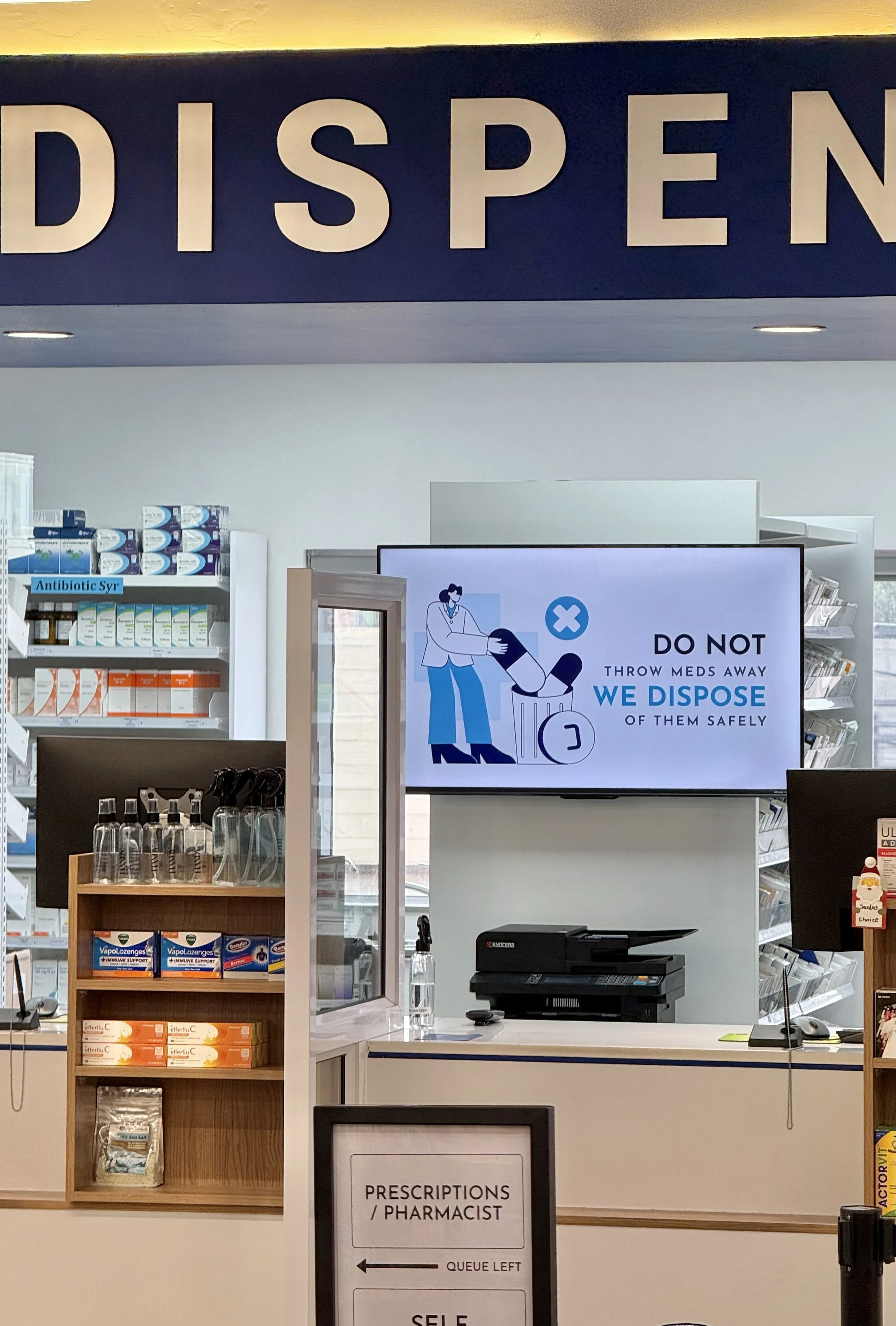Dispensary at ABC Pharmacy in Walvisbay where you get you prescriptions filled